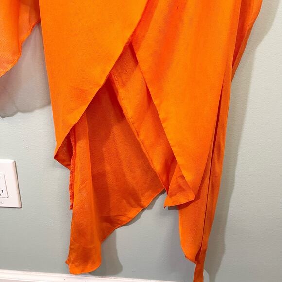 Cult Gaia Aliza Orange Asymmetric Silk Dress NWT Size XS - Picture 13 of 14